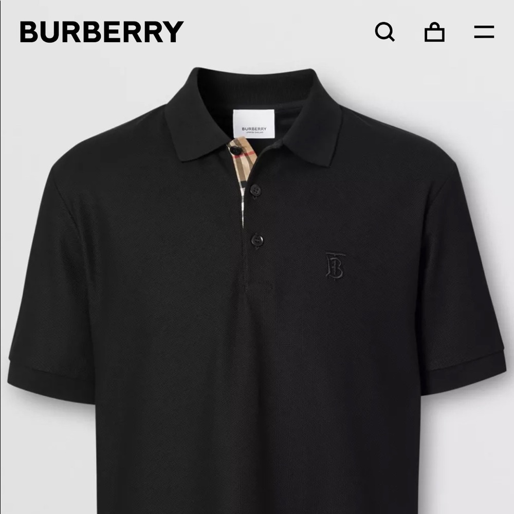 Authentic Burberry Monogram Polo Black - image 1